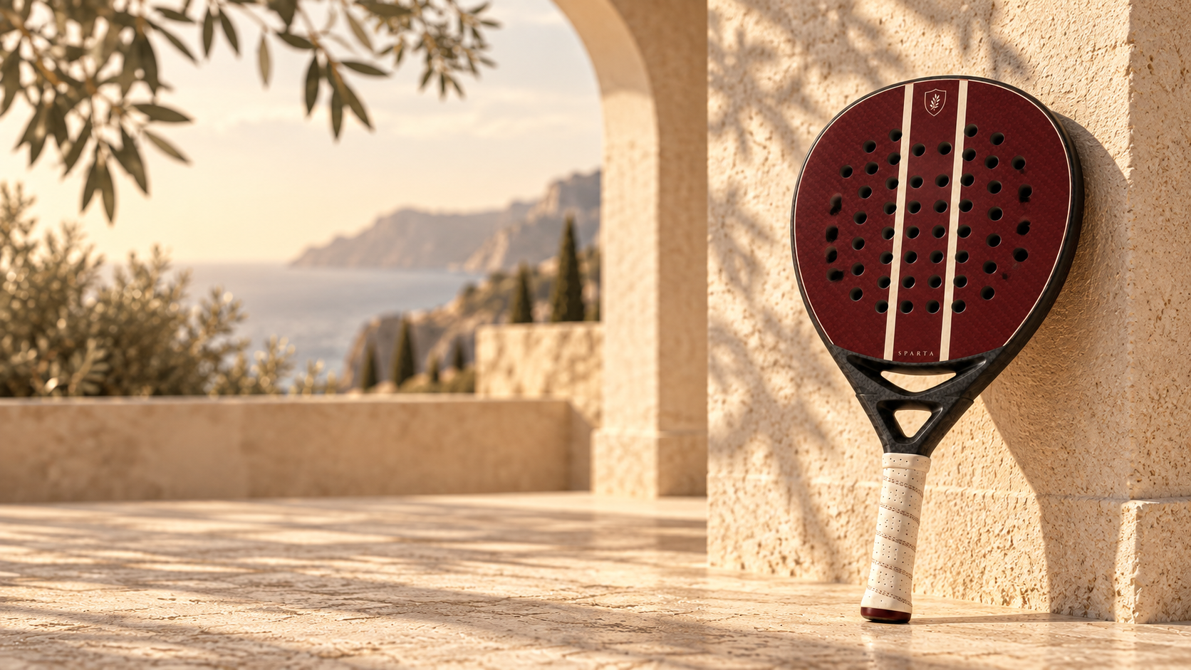 KYROS SPARTA oxblood 18K carbon padel racket
